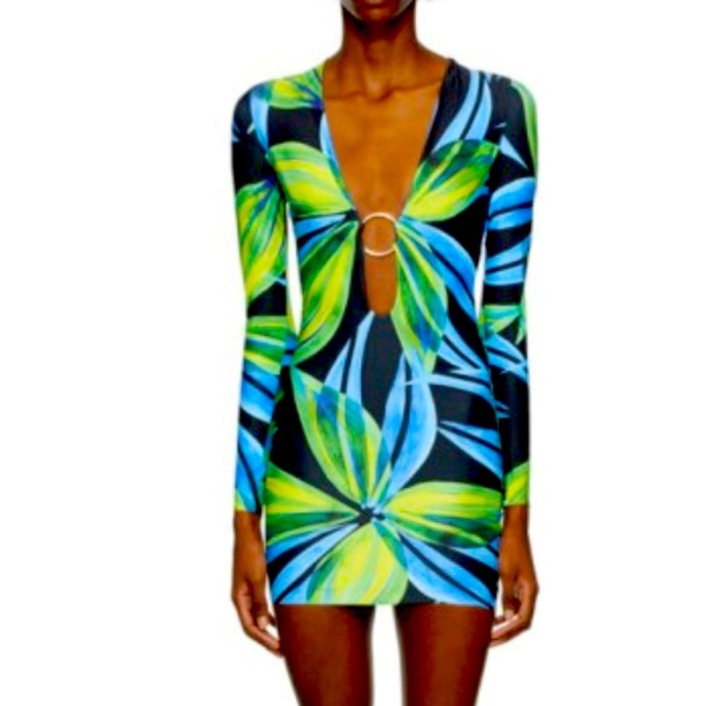 Louisa Ballou - Exclusive Black & Blue Ring Dress